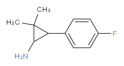 3-(4-fluorophenyl)-2,2-dimethylcyclopropan-1-amine