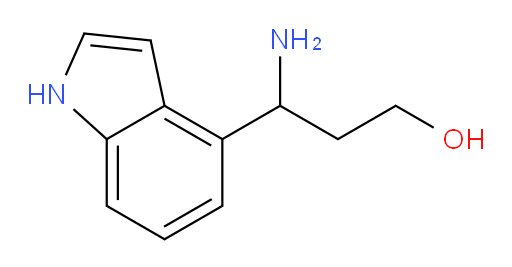 3-amino-3-(1H-indol-4-yl)propan-1-ol