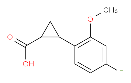 2-(4-fluoro-2-methoxyphenyl)cyclopropane-1-carboxylic acid