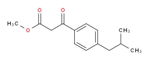 methyl 3-[4-(2-methylpropyl)phenyl]-3-oxopropanoate
