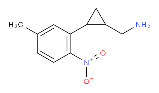 [2-(5-methyl-2-nitrophenyl)cyclopropyl]methanamine