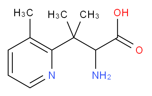 2-amino-3-methyl-3-(3-methylpyridin-2-yl)butanoic acid