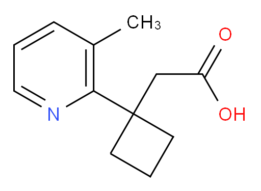 2-[1-(3-methylpyridin-2-yl)cyclobutyl]acetic acid