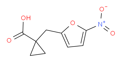 1-[(5-nitrofuran-2-yl)methyl]cyclopropane-1-carboxylic acid