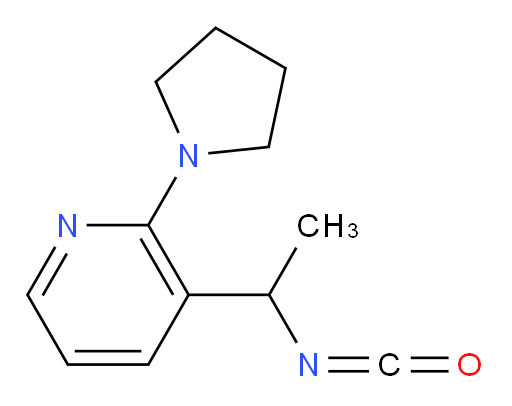 3-(1-isocyanatoethyl)-2-(pyrrolidin-1-yl)pyridine