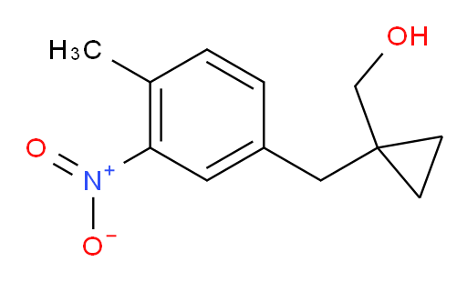 {1-[(4-methyl-3-nitrophenyl)methyl]cyclopropyl}methanol