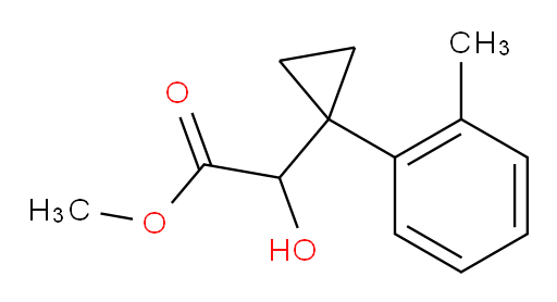 methyl 2-hydroxy-2-[1-(2-methylphenyl)cyclopropyl]acetate