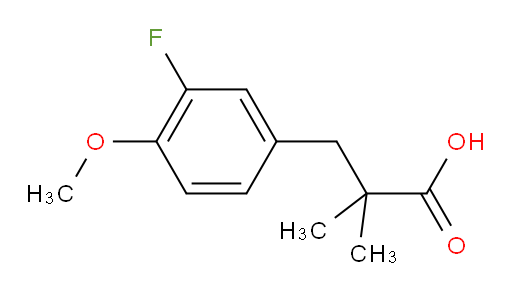 3-(3-fluoro-4-methoxyphenyl)-2,2-dimethylpropanoic acid
