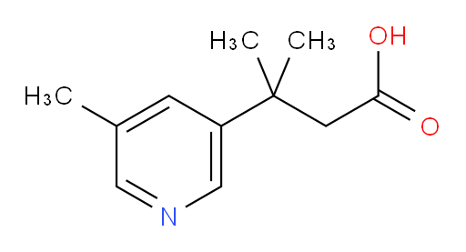 3-methyl-3-(5-methylpyridin-3-yl)butanoic acid