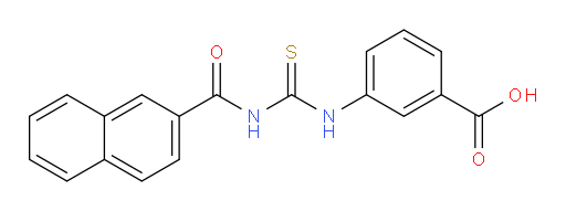 3-({[(naphthalen-2-yl)formamido]methanethioyl}amino)benzoic acid