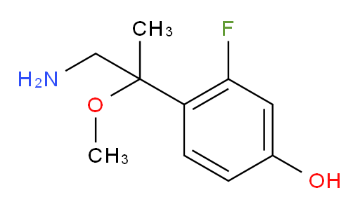 4-(1-amino-2-methoxypropan-2-yl)-3-fluorophenol