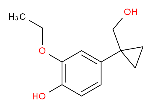 2-ethoxy-4-[1-(hydroxymethyl)cyclopropyl]phenol