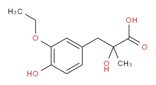 3-(3-ethoxy-4-hydroxyphenyl)-2-hydroxy-2-methylpropanoic acid