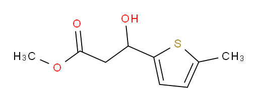 methyl 3-hydroxy-3-(5-methylthiophen-2-yl)propanoate