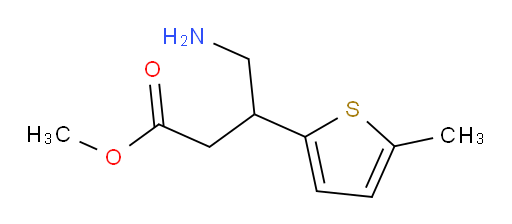 methyl 4-amino-3-(5-methylthiophen-2-yl)butanoate