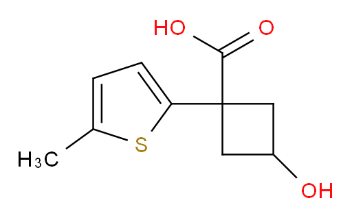 3-hydroxy-1-(5-methylthiophen-2-yl)cyclobutane-1-carboxylic acid