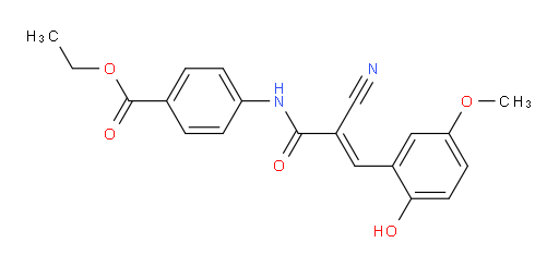 ethyl 4-[2-cyano-3-(2-hydroxy-5-methoxyphenyl)prop-2-enamido]benzoate