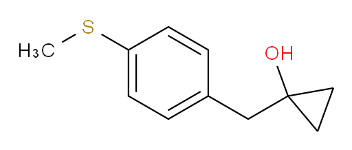 1-{[4-(methylsulfanyl)phenyl]methyl}cyclopropan-1-ol