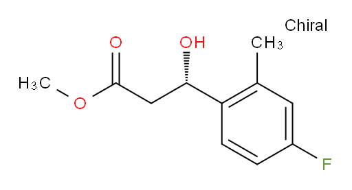 methyl (3S)-3-(4-fluoro-2-methylphenyl)-3-hydroxypropanoate