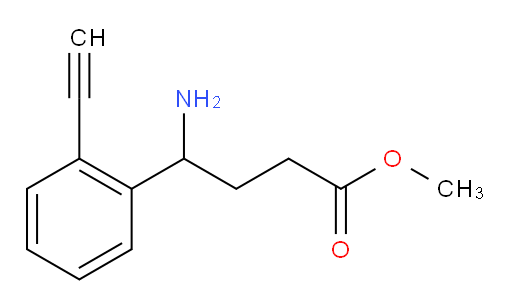 methyl 4-amino-4-(2-ethynylphenyl)butanoate