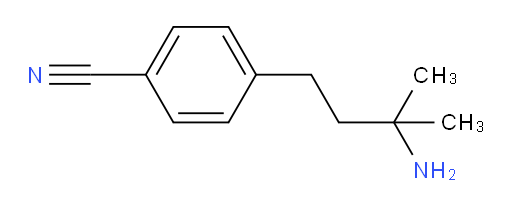 4-(3-amino-3-methylbutyl)benzonitrile
