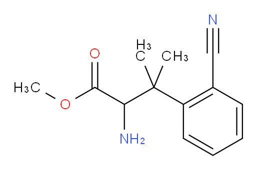 methyl 2-amino-3-(2-cyanophenyl)-3-methylbutanoate