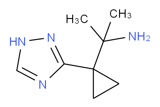 2-[1-(1H-1,2,4-triazol-3-yl)cyclopropyl]propan-2-amine