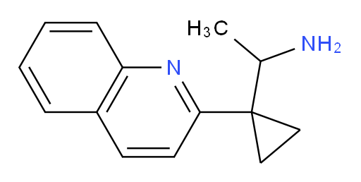 1-[1-(quinolin-2-yl)cyclopropyl]ethan-1-amine