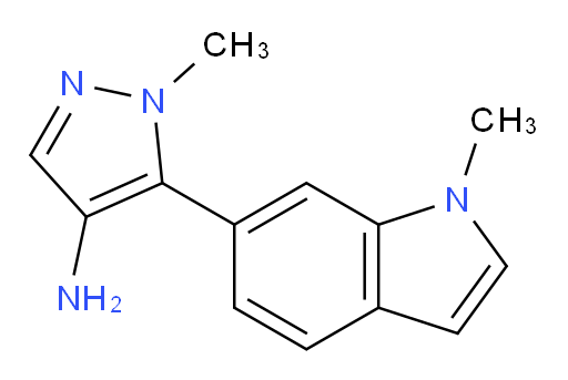 1-methyl-5-(1-methyl-1H-indol-6-yl)-1H-pyrazol-4-amine
