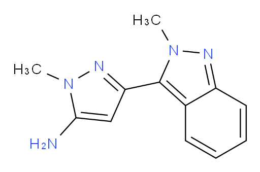 1-methyl-3-(2-methyl-2H-indazol-3-yl)-1H-pyrazol-5-amine