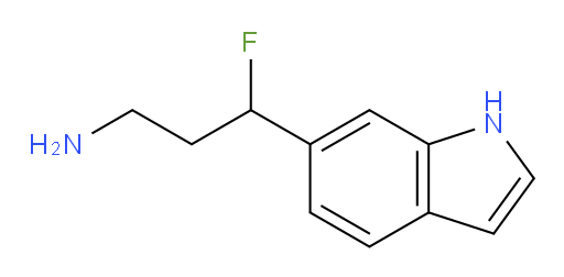 3-fluoro-3-(1H-indol-6-yl)propan-1-amine