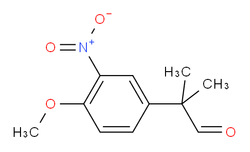 2-(4-methoxy-3-nitrophenyl)-2-methylpropanal
