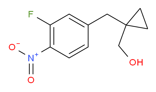 {1-[(3-fluoro-4-nitrophenyl)methyl]cyclopropyl}methanol