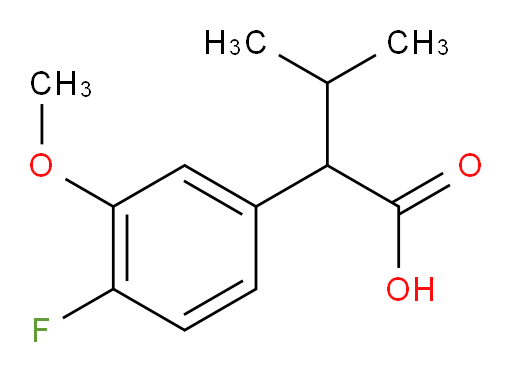 2-(4-fluoro-3-methoxyphenyl)-3-methylbutanoic acid