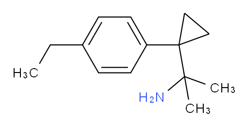 2-[1-(4-ethylphenyl)cyclopropyl]propan-2-amine