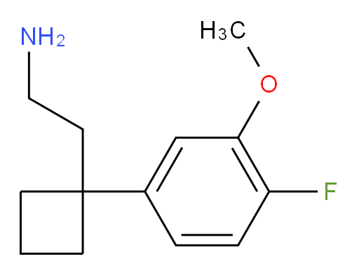2-[1-(4-fluoro-3-methoxyphenyl)cyclobutyl]ethan-1-amine