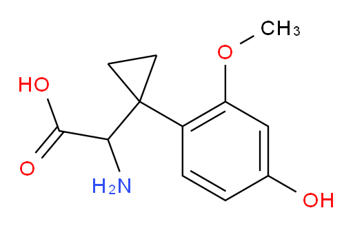 2-amino-2-[1-(4-hydroxy-2-methoxyphenyl)cyclopropyl]acetic acid