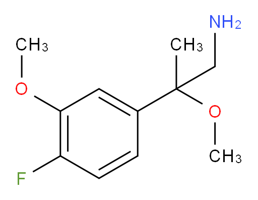 2-(4-fluoro-3-methoxyphenyl)-2-methoxypropan-1-amine