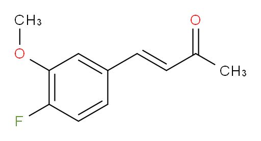 4-(4-fluoro-3-methoxyphenyl)but-3-en-2-one