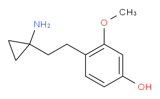 4-[2-(1-aminocyclopropyl)ethyl]-3-methoxyphenol