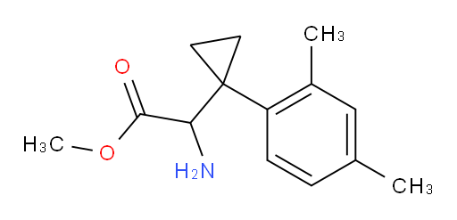 methyl 2-amino-2-[1-(2,4-dimethylphenyl)cyclopropyl]acetate