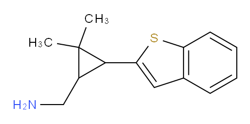 [3-(1-benzothiophen-2-yl)-2,2-dimethylcyclopropyl]methanamine