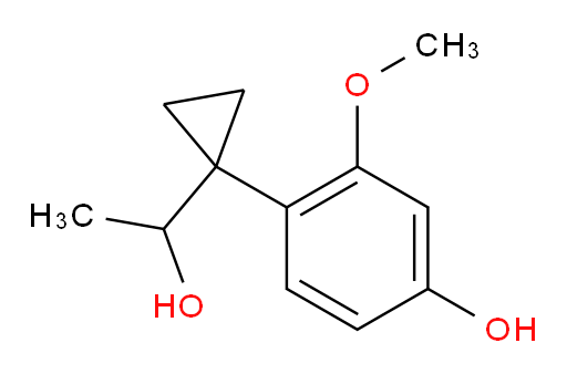 4-[1-(1-hydroxyethyl)cyclopropyl]-3-methoxyphenol