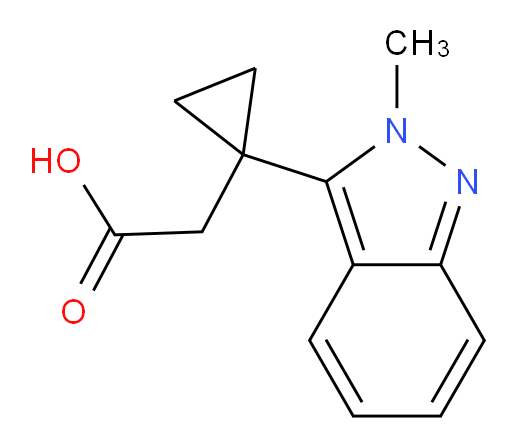 2-[1-(2-methyl-2H-indazol-3-yl)cyclopropyl]acetic acid