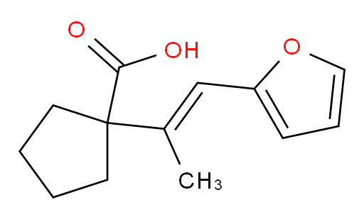 1-[1-(furan-2-yl)prop-1-en-2-yl]cyclopentane-1-carboxylic acid