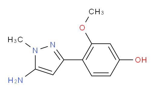 4-(5-amino-1-methyl-1H-pyrazol-3-yl)-3-methoxyphenol