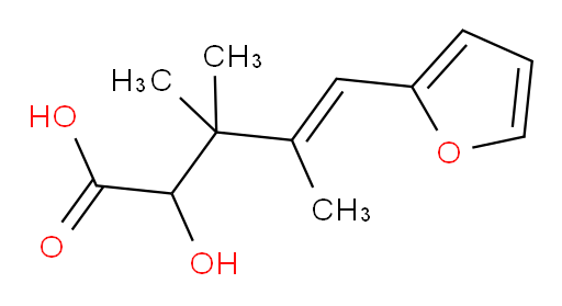 5-(furan-2-yl)-2-hydroxy-3,3,4-trimethylpent-4-enoic acid