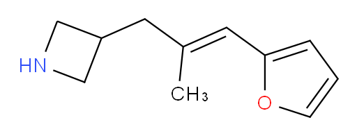 3-[3-(furan-2-yl)-2-methylprop-2-en-1-yl]azetidine