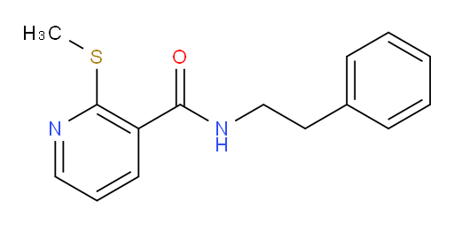 2-(methylsulfanyl)-N-(2-phenylethyl)pyridine-3-carboxamide