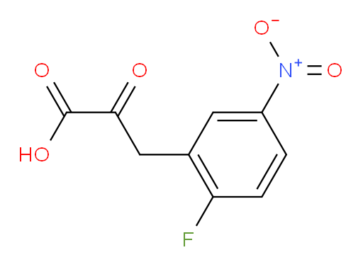 3-(2-fluoro-5-nitrophenyl)-2-oxopropanoic acid